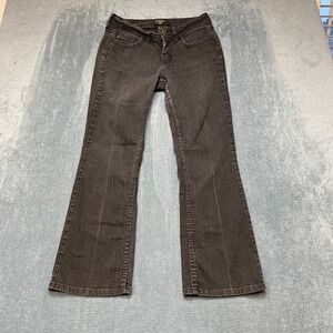 Riders by Lee Jeans Womens 8P Black Denim Cotton Slender Stretch Bootcut Leg